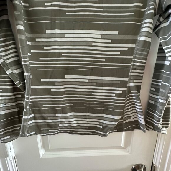 Nike Womens Dri-FIT Striped Half-Zip Pullover Long Sleeve Top - Picture 5 of 11